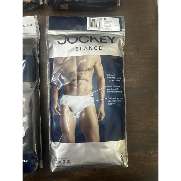 22 Pairs Vintage Jockey Elance Poco Briefs XL (40-42) 100% Cotton - USA Black - Picture 2 of 3